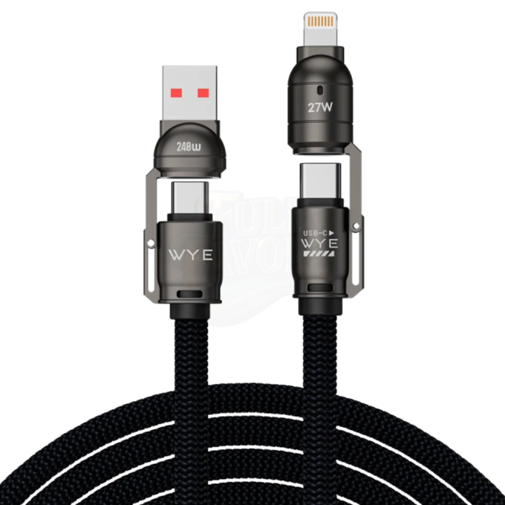 4-in-1 Multi-Function Fast Charging Cable – 1.5m – Dark Blue