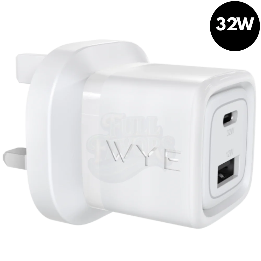 32W GaN III USB-C and USB-A charger