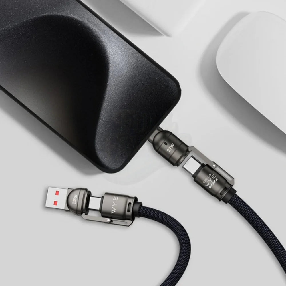 4-in-1 Multi-Function Fast Charging Cable – 1.5m – Dark Blue