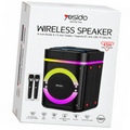 45W Portable Karaoke Bluetooth Speaker – Dual Microphones – RGB Lights