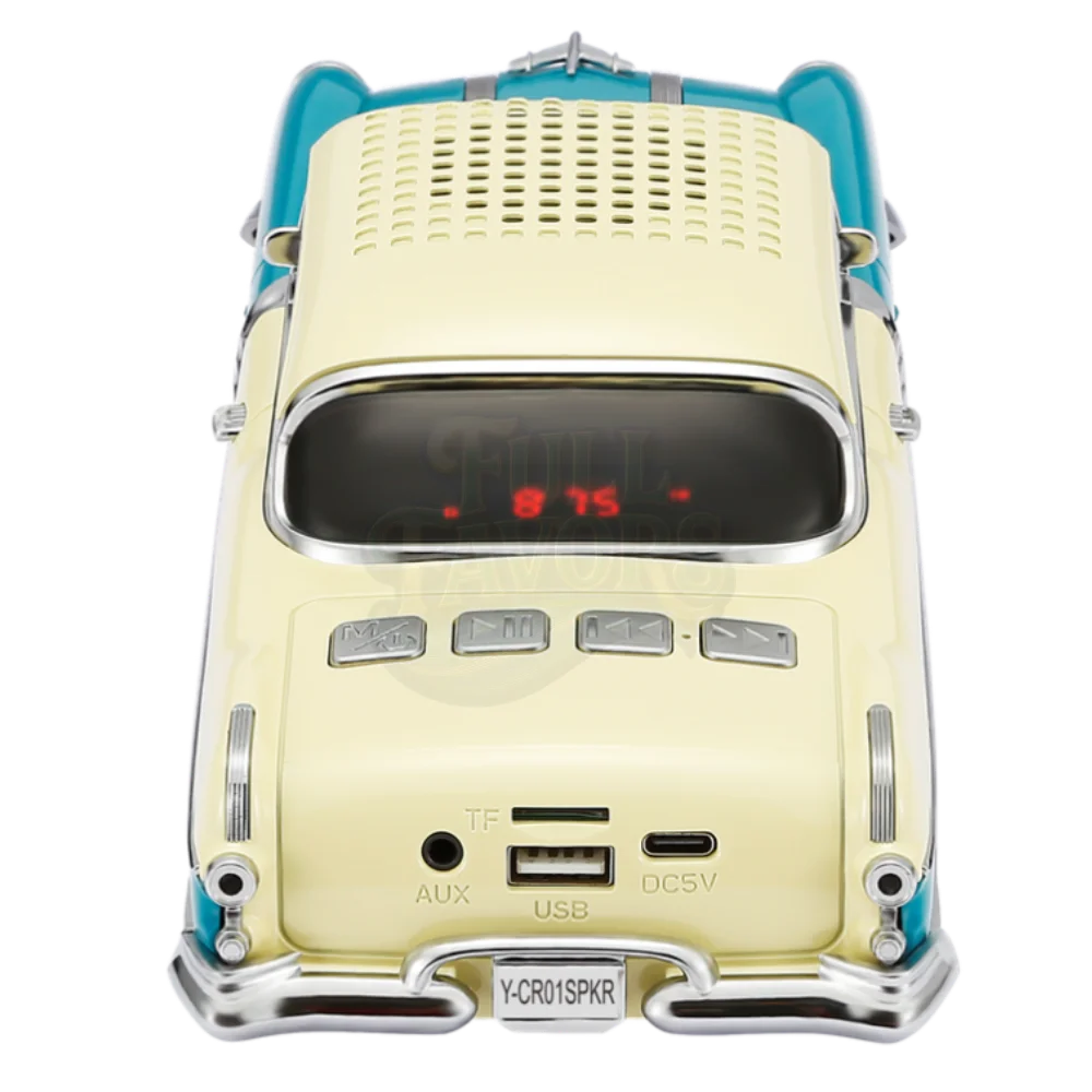 Classic Car Shape Bluetooth Wireless Speaker – Blue