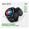Smartwatch with 1.43 inch AMOLED display and Bluetooth calling