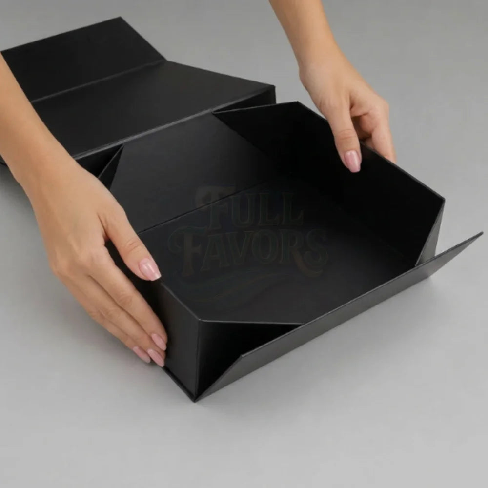 Premium Magnetic Gift Box – Black – 375 × 265 × 65mm