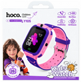 Pink kids smartwatch with GPS tracking and SOS