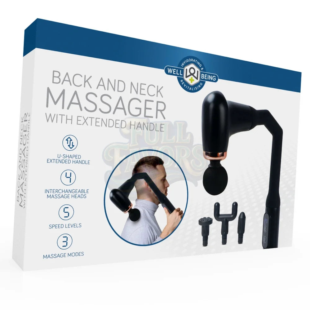Back and Neck Massager with Extended Handle