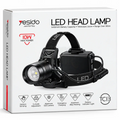 Rechargeable LED head lamp 10W 5400mAh black