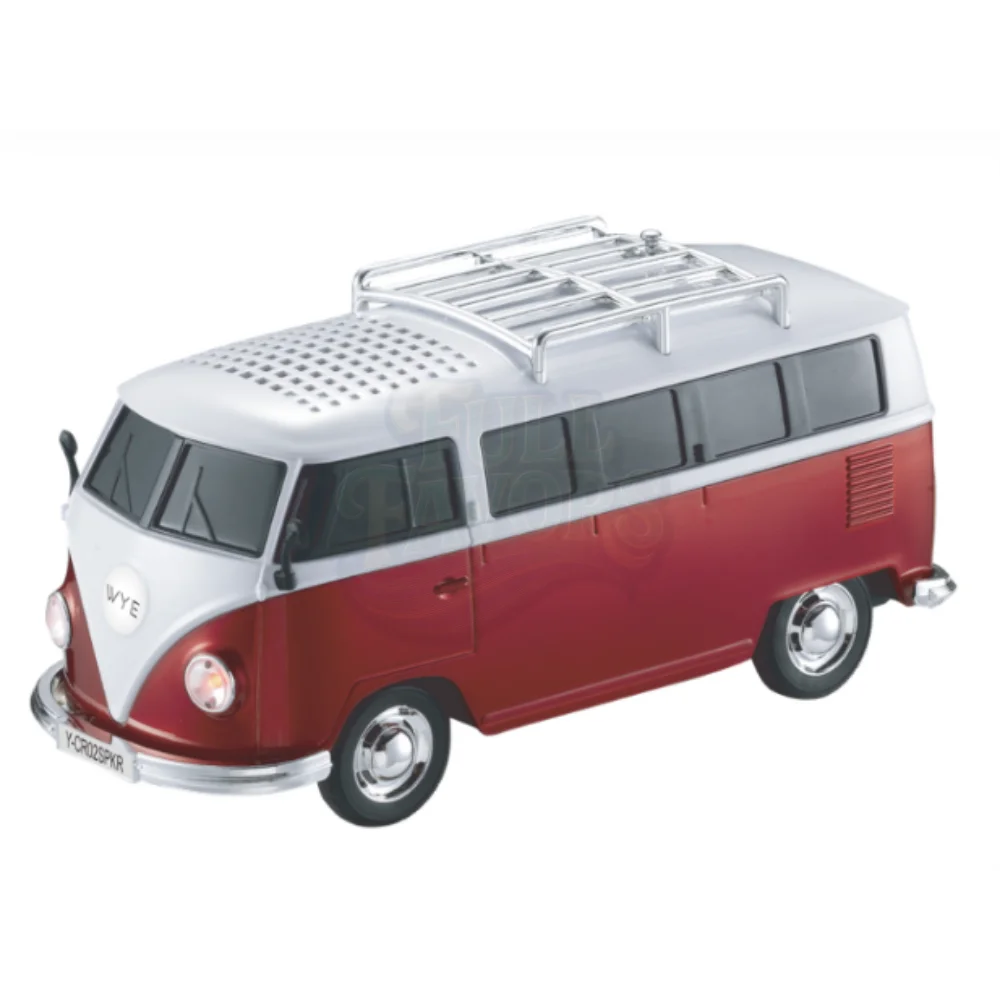 Vintage Campervan Bluetooth Wireless Speaker – Red & White