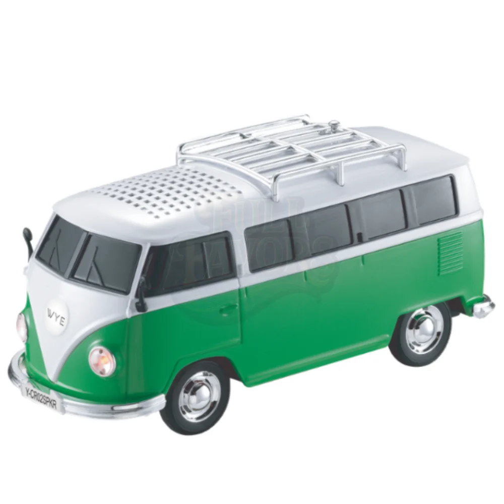 Vintage Campervan Bluetooth Wireless Speaker – Green & White