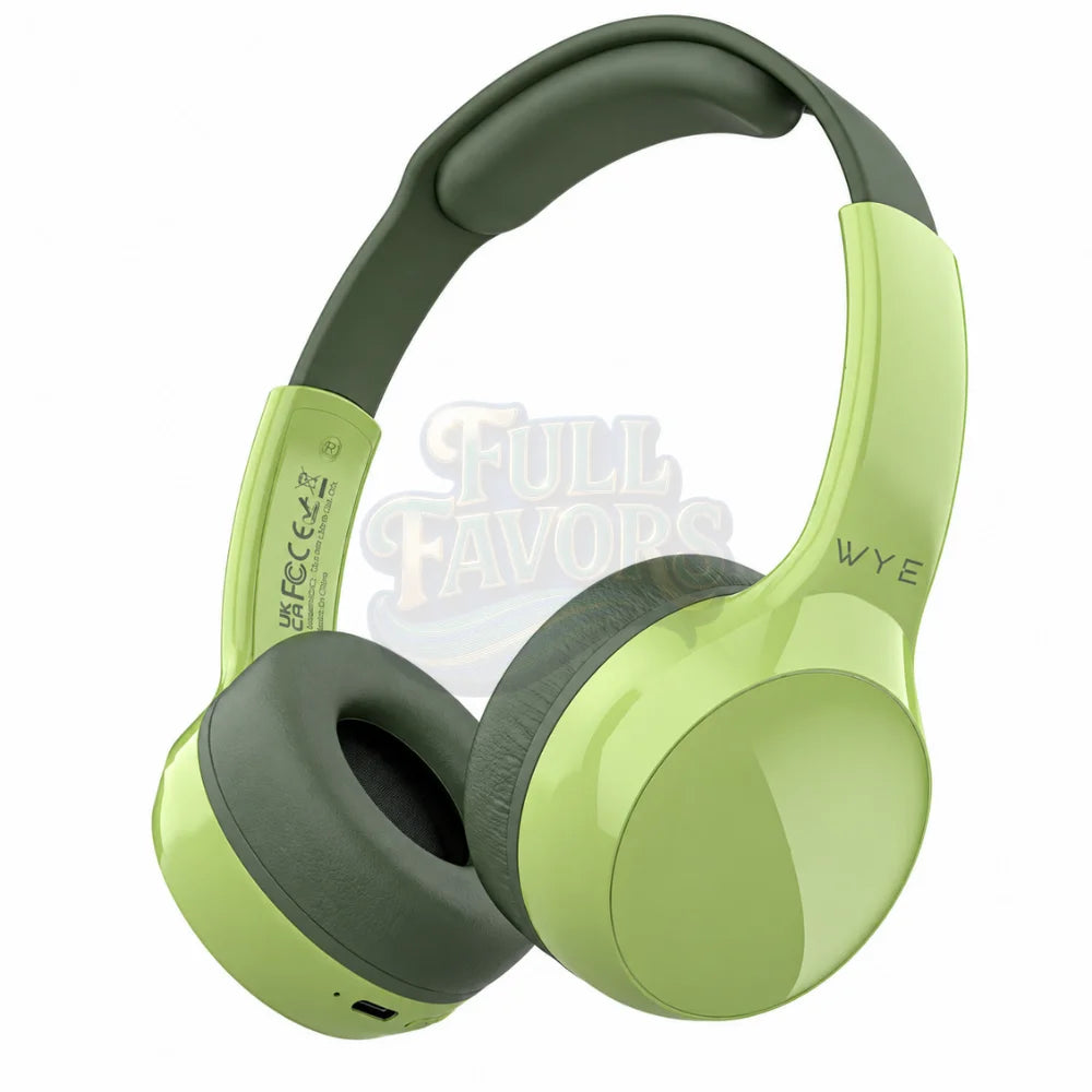 Wireless Bluetooth headphones green