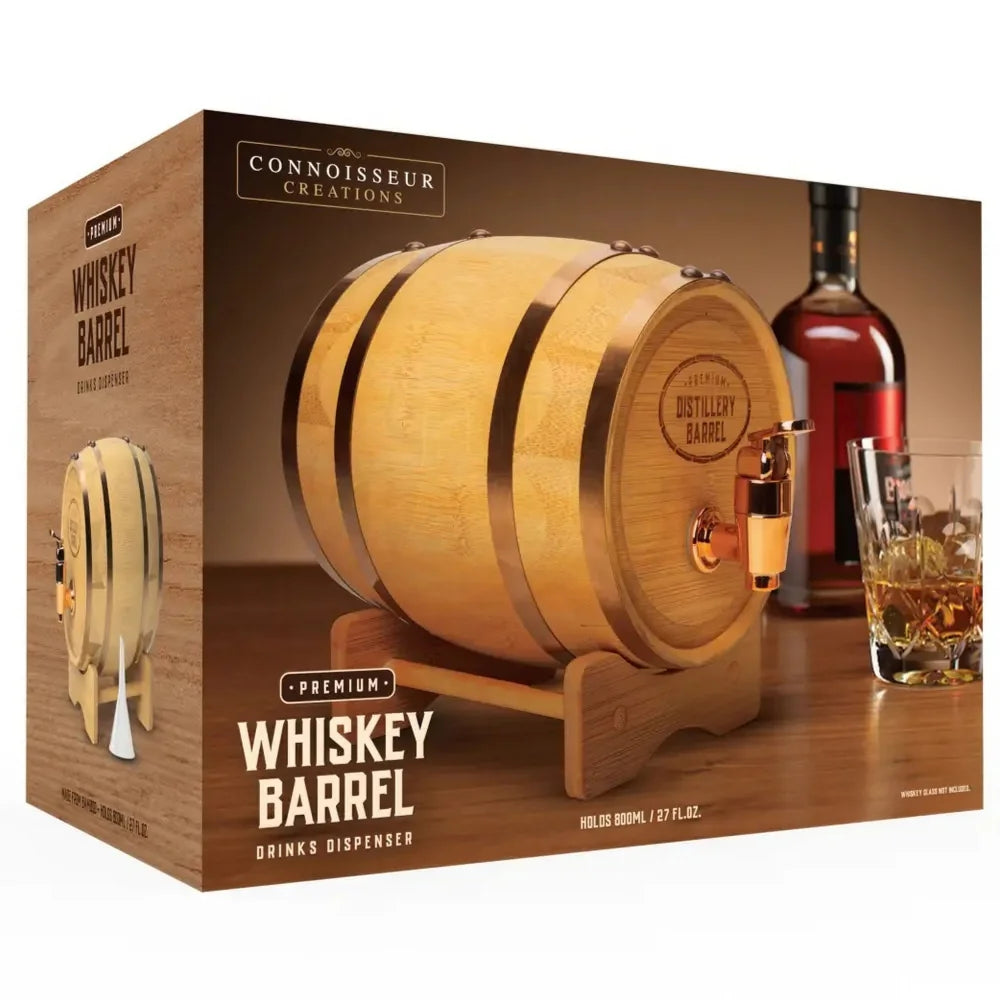 Wooden keg whisky barrel