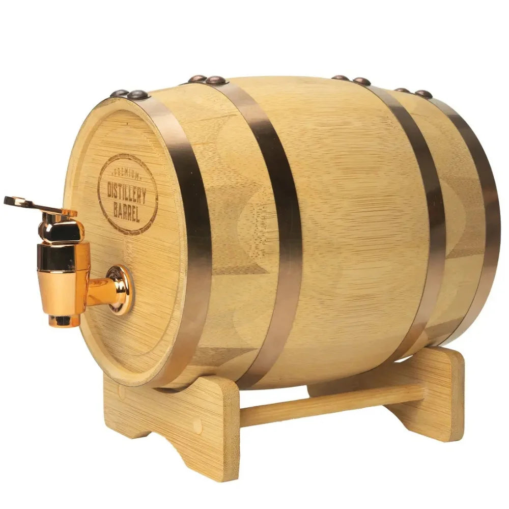 Wooden whisky barrel Christmas gift