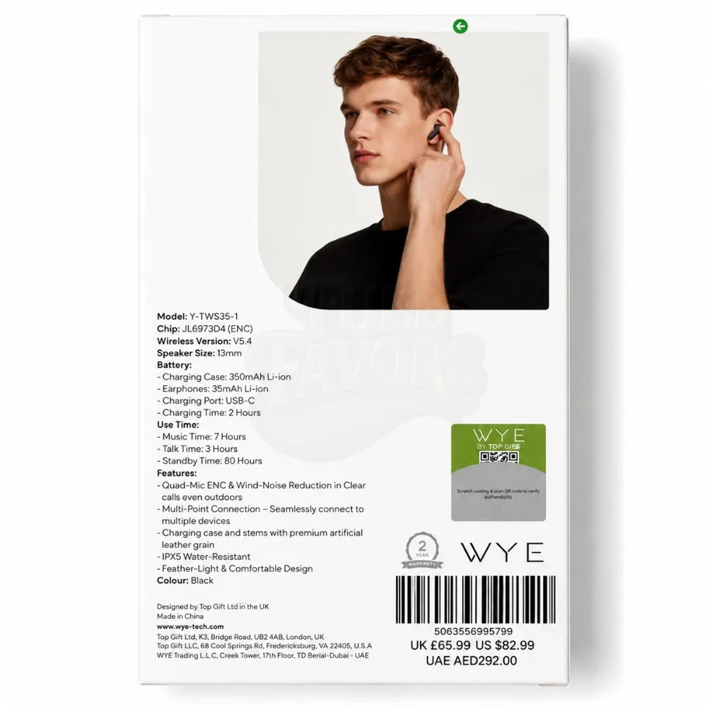 ENC Wireless Earbuds-Black